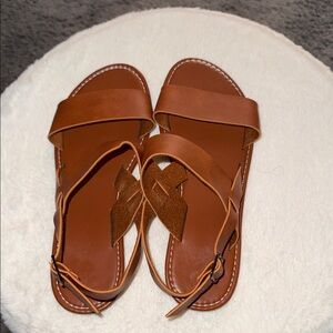 Brown Leather Women's Sandals